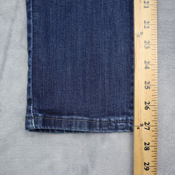 Levi Strauss And Co Pants Womens Blue Button Zip Mid Rise Skinny Denim Jeans - Picture 5 of 16